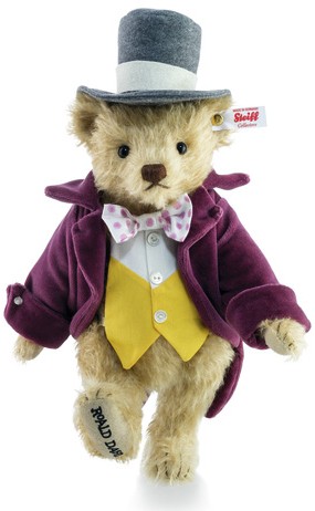 Retired Steiff Bears - WILLY WONKA TEDDY BEAR 28CM