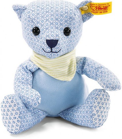 Retired Steiff Bears - LITTLE CIRCUS TEDDY BEAR BLUE 20CM