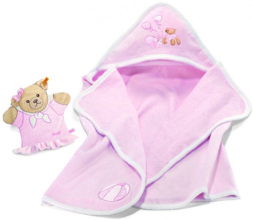 Retired Steiff Bears - SLEEP WELL BEAR BATH SET PINK