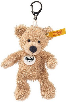 Retired Steiff Bears - KEYRING FYNN TEDDY BEAR BEIGE 12CM