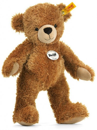 Retired Steiff Bears - HAPPY TEDDY BEAR LIGHT BROWN 40CM