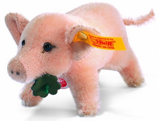 Retired Steiff Bears - LUCKY PIG 10CM