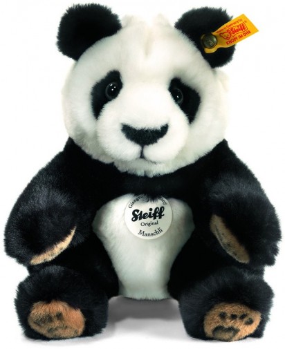 Retired Steiff Bears - MANSCHLI PANDA 25CM