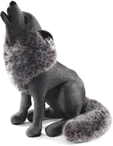 Retired Steiff Bears - SELECTION WOLF GRAPHITE 38CM