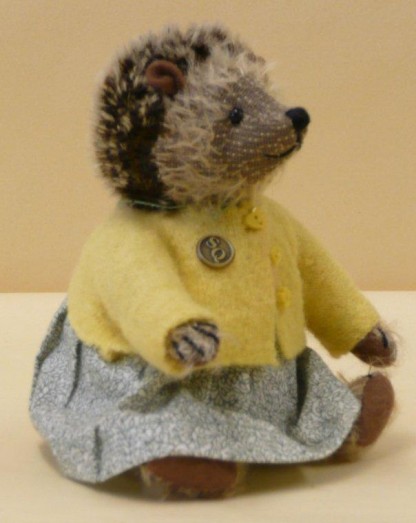 Retired Bears and Animals - HEDGEHOG WITH YELLOW CARDIGAN 6"