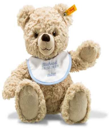 Retired Steiff Bears - TEDDY BEAR BIRTH PERSONALISED PLUSH 30CM