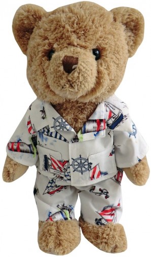 Retired Other - TEDDY BEAR IN VINTAGE NAUTICAL PYJAMAS 30CM