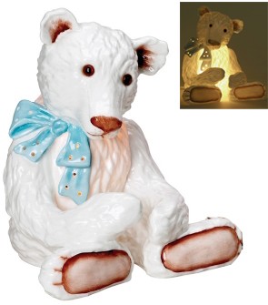 Retired Bears and Animals - TEDDY BEAR NIGHT LIGHT BLUE