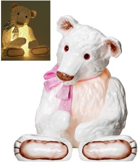 Retired Bears and Animals - TEDDY BEAR NIGHT LIGHT PINK