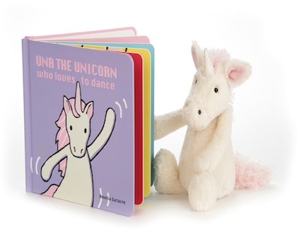 Retired Jellycat at Corfe Bears - BOOK - UNA THE UNICORN WHO LOVES TO DANCE