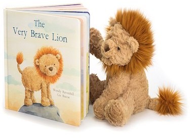 Retired Jellycat at Corfe Bears - BOOK - THE VERY BRAVE LION