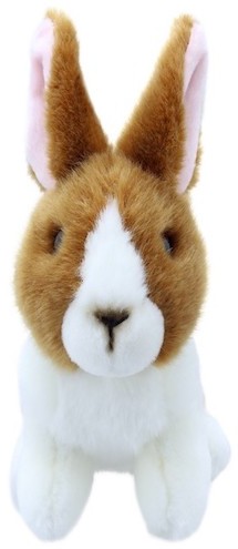 Retired Bears and Animals - RABBIT BROWN AND WHITE MINI 14CM