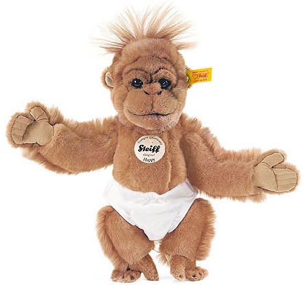 Retired Steiff Bears - HAPPY BABY ORANGUTAN 28CM