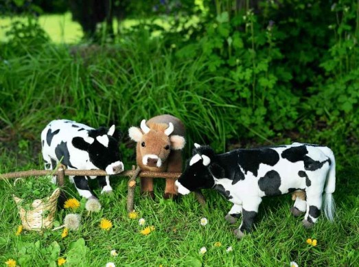 Retired Kosen Animals - COW BLACK AND WHITE 39CM