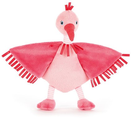 Retired Jellycat at Corfe Bears - FLAPPER FLAMINGO SOOTHER 23CM