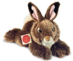 Retired Bears and Animals - RABBIT LYING BROWN 28CM