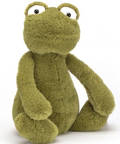 Retired Jellycat at Corfe Bears - BASHFUL FROG 18CM