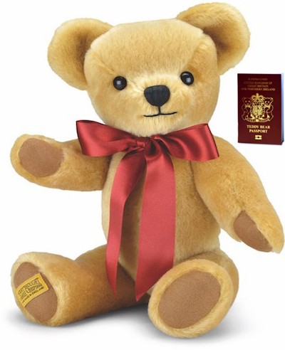 Mohair Teddies - MERRYTHOUGHT LONDON GOLD 10"