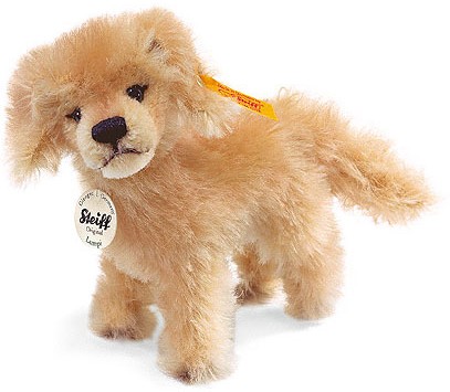 Retired Steiff Bears - LUMPI GOLDEN RETRIEVER 11CM