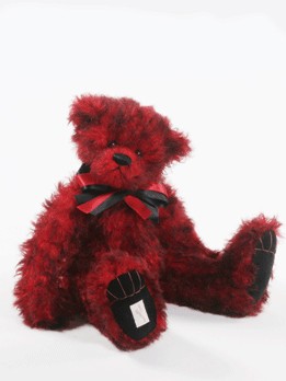 Retired Bears and Animals - ROUGE ET NOIR 35CM