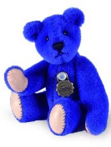 Retired Bears and Animals - MINIATURE TEDDY BLUE 6CM