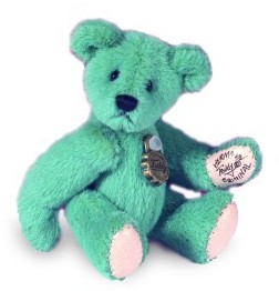 Retired Bears and Animals - MINIATURE TEDDY EMERALD 6CM