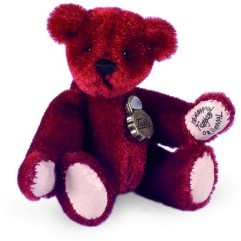 Retired Bears and Animals - MINIATURE TEDDY RED 6CM