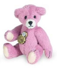 Retired Bears and Animals - MINIATURE TEDDY PINK 5CM