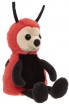 BEAR & ME: LEAF LADYBIRD RED M 25CM