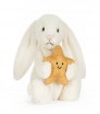CREAM BUNNY WITH STAR 31CM